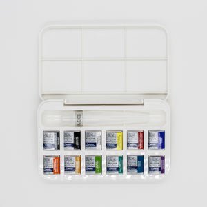 Acuarelas Cotman Winsor & Newton Estuche c/12 Pastillas + Pincel