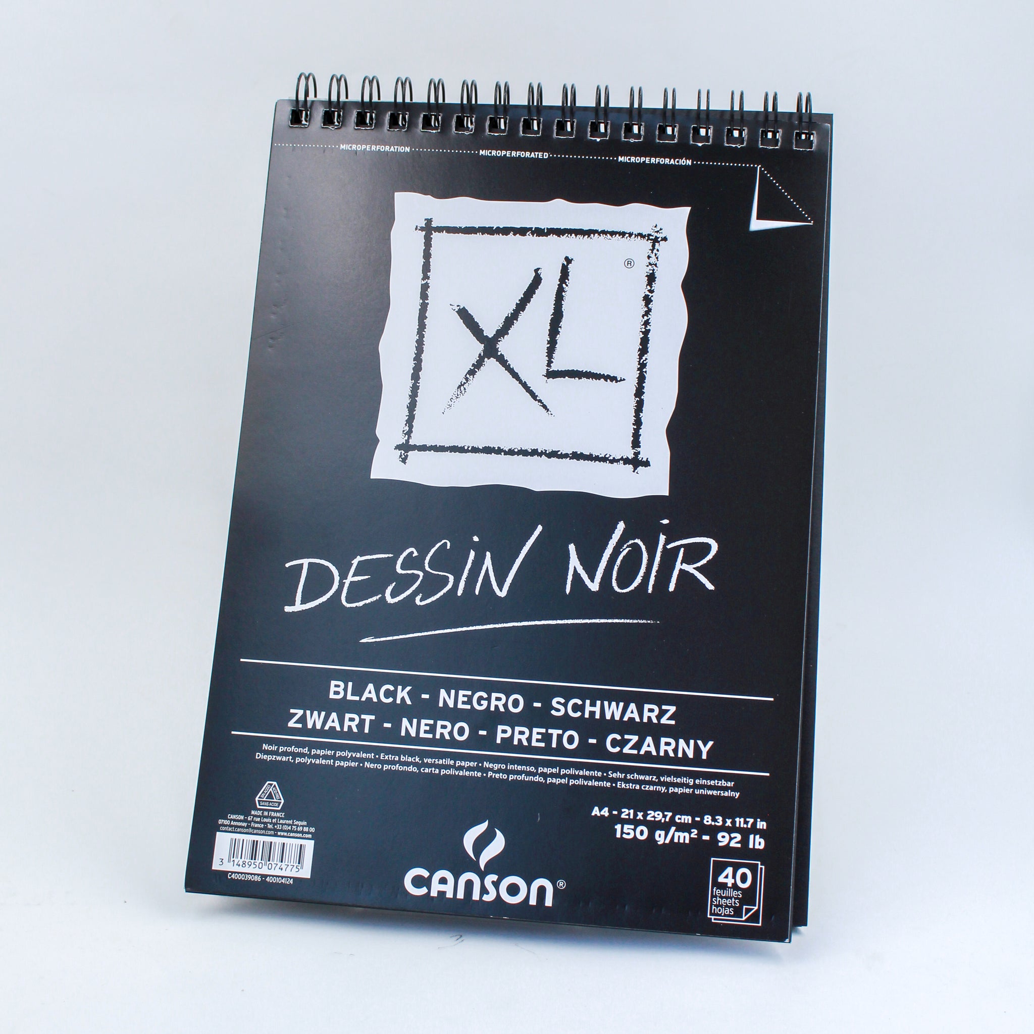 Bloc XL Dessin Noir Canson 150 g/m²