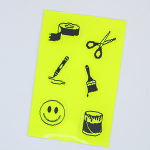 Stickers Kanvaa Shop Amarillo Fluo