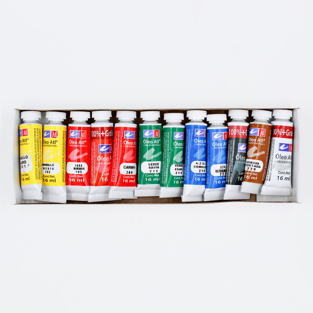 Estuche pintura óleo 12 und 16 ml – Guilá